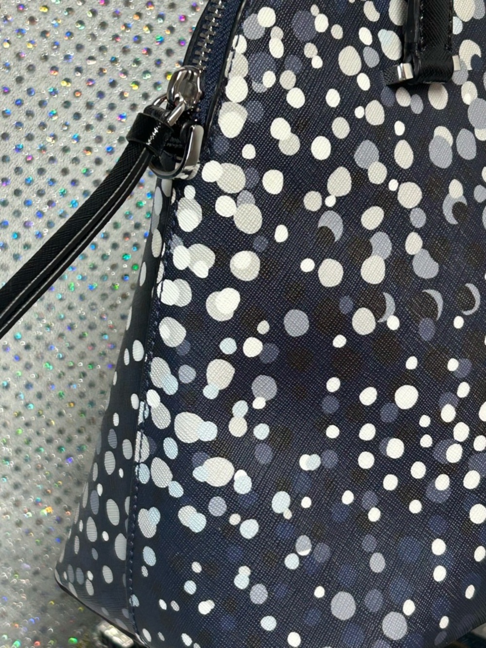 kate spade New York Maise Sairee Dot Dome Satchel Approx. 12.5 x 9.5 x 5 - Picture 5 of 16